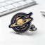 Custom acrylic pin with full-color printed artwork