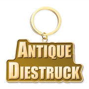 Custom soft enamel metal keychain with colourful logo artwork
