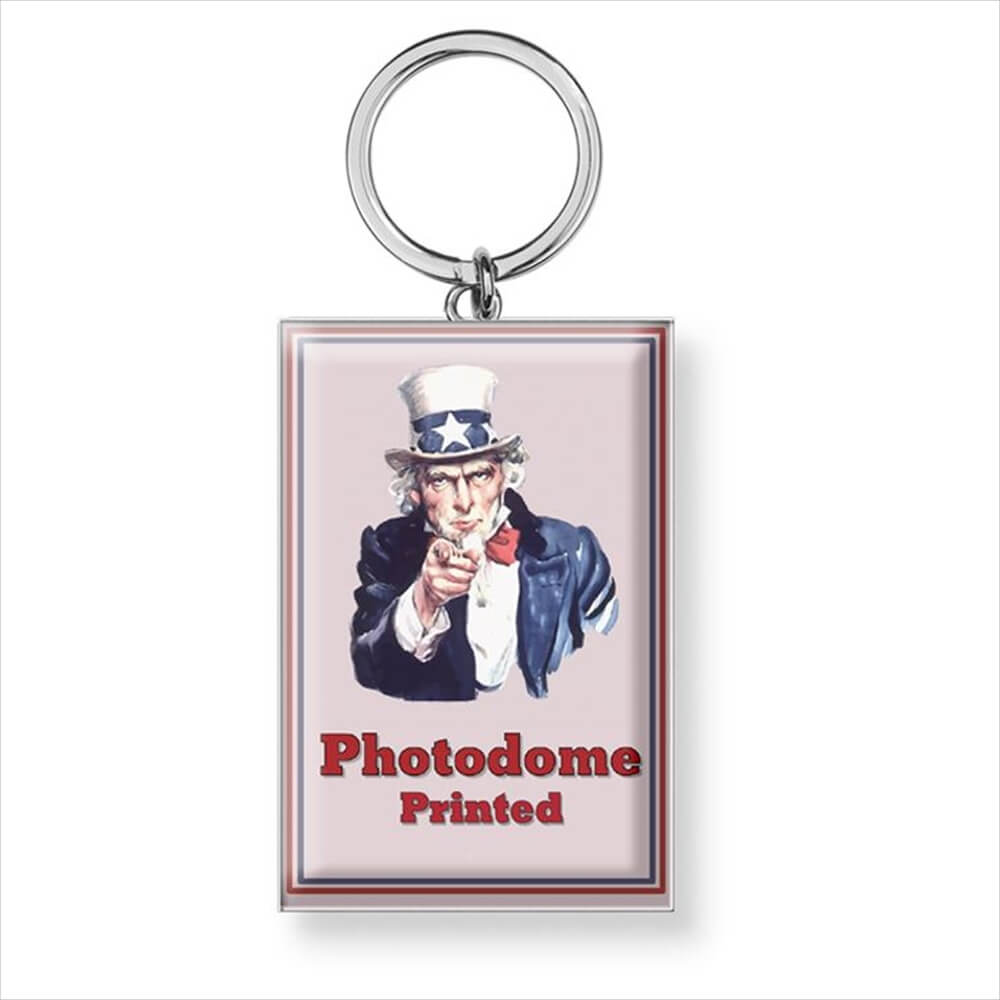 Custom PVC keychain with flexible full-colour artwork