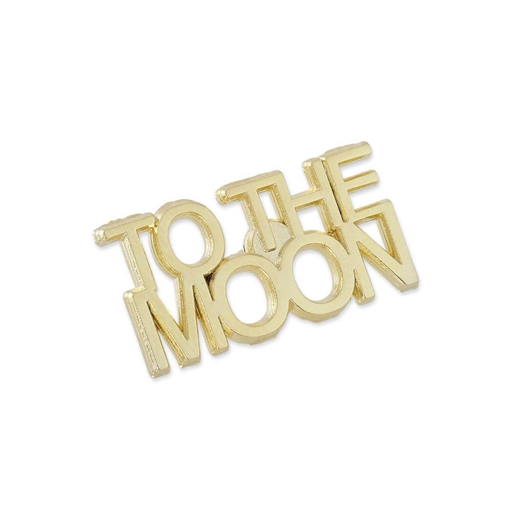 Custom all-metal die struck pin finish