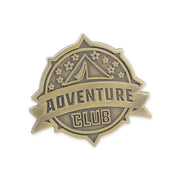 Custom die struck lapel pin with stamped relief