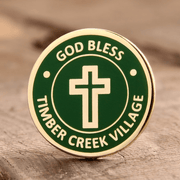 Custom polished hard enamel logo pin