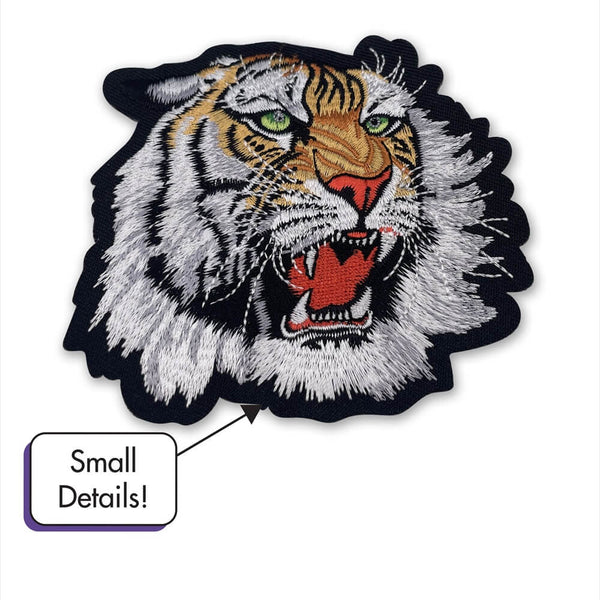Custom chenille patch with soft textured yarn finish