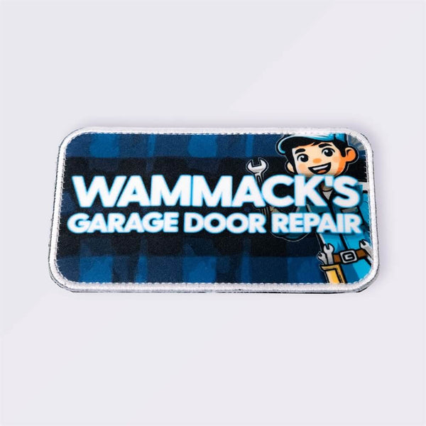 Custom patch with merrowed border