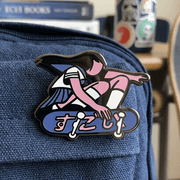 Cool girl custom hard enamel pin