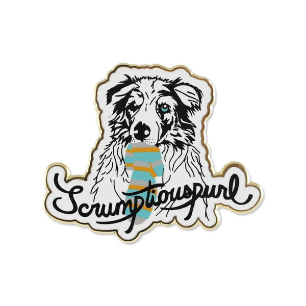 Full-color custom acrylic pin design example