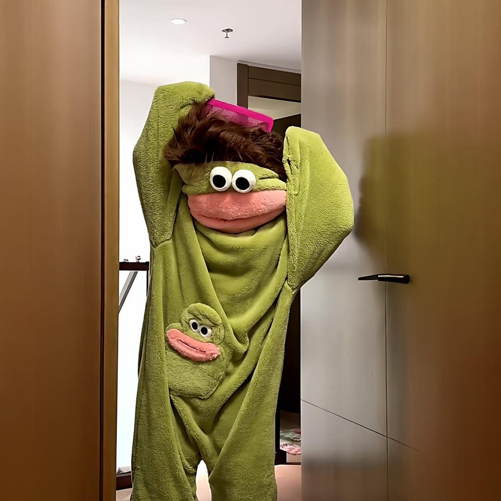 MZIHO™ – The Goofy Goober Monster Onesie | Ultra-Soft Funny Cartoon Loungewear