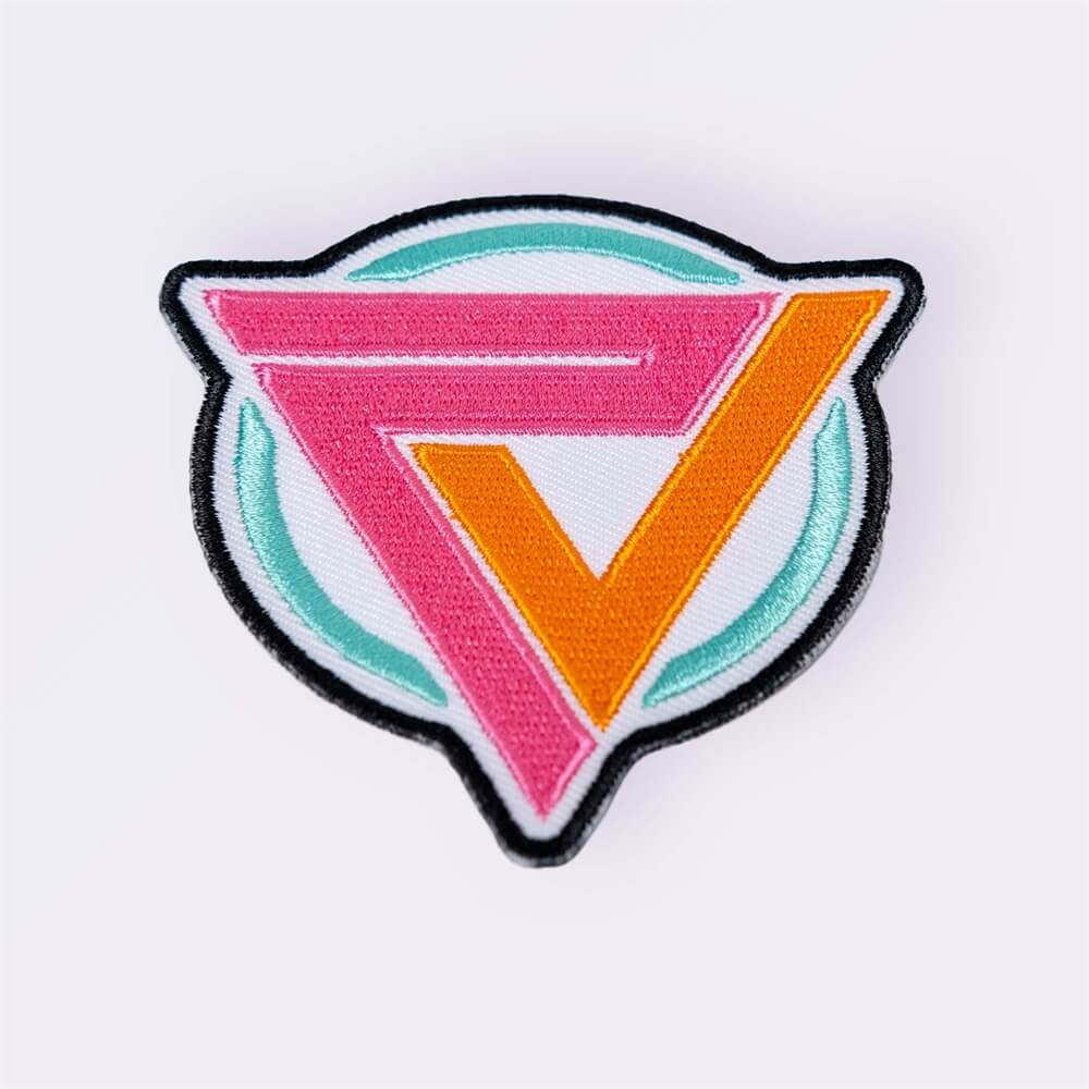 Custom chenille varsity patch with textured yarn