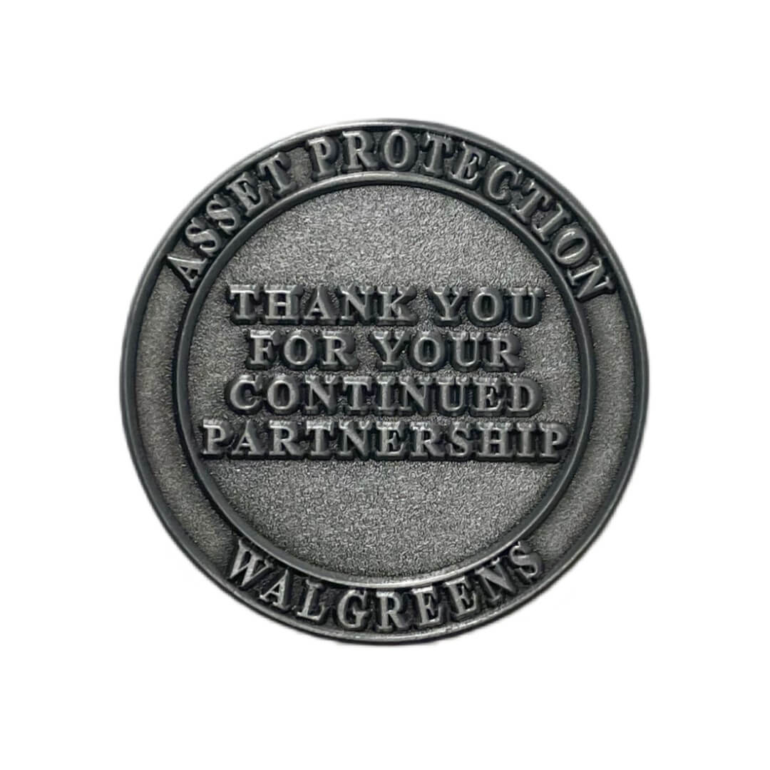 Custom corporate challenge coin example 4