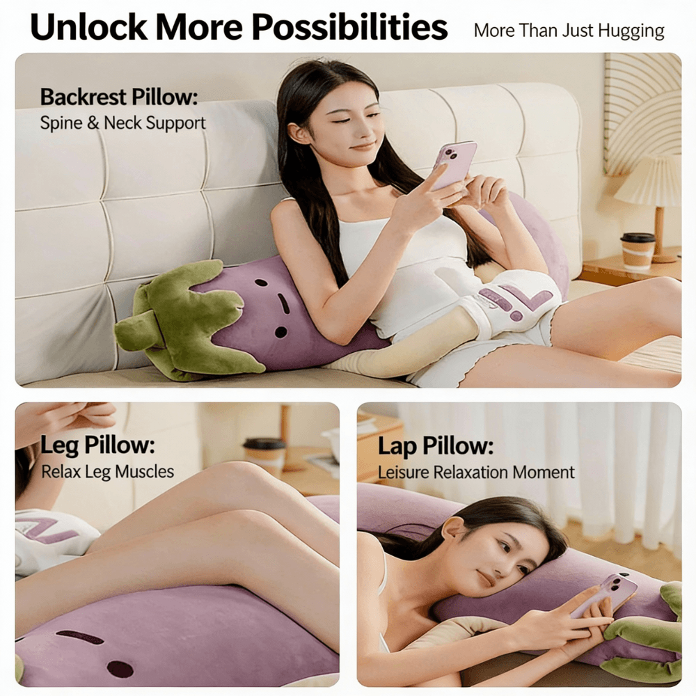 MZIHO™ — Sir Eggplant Patting Doll