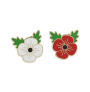 Hard enamel lapel pin finish example
