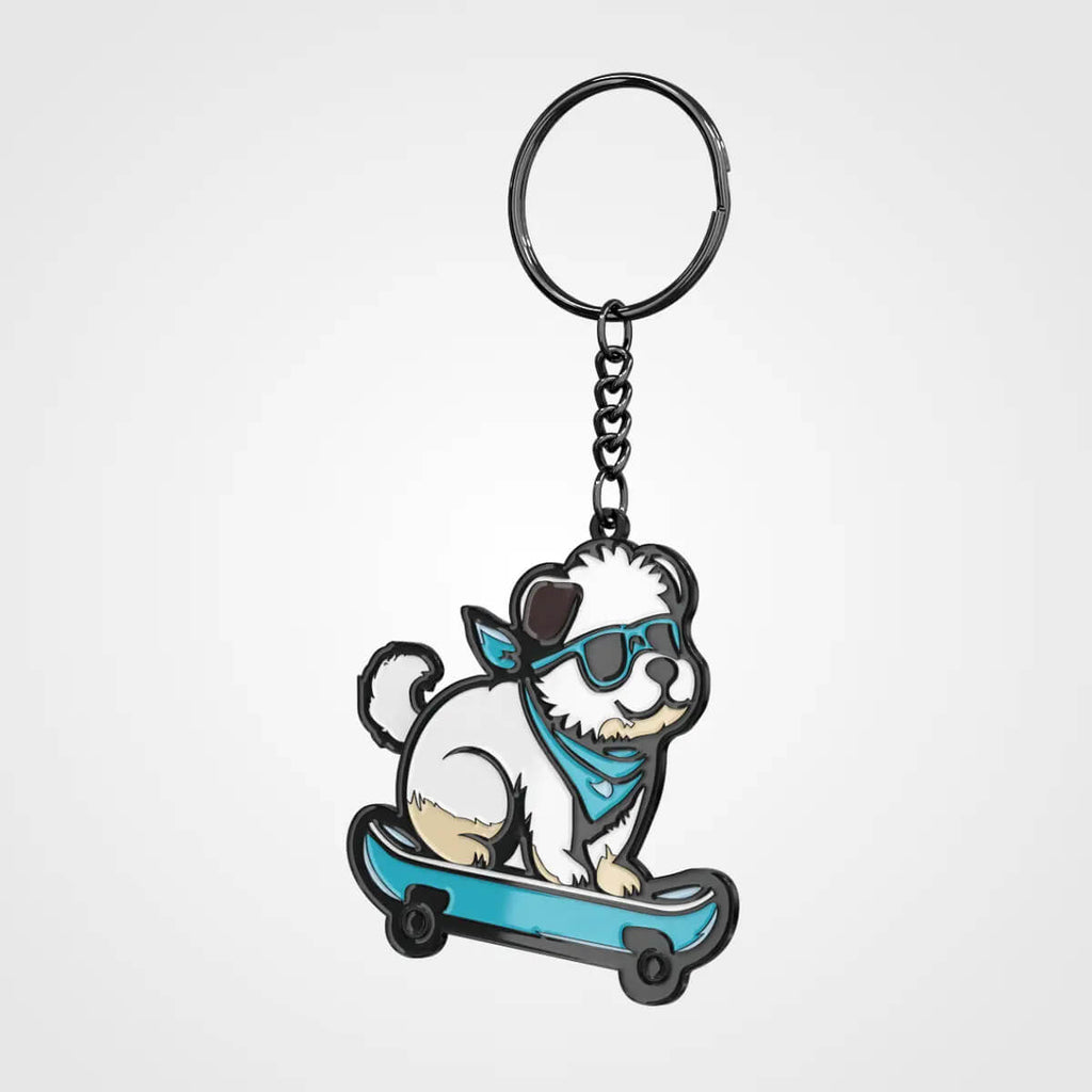 Custom keychain collection with personalized artwork