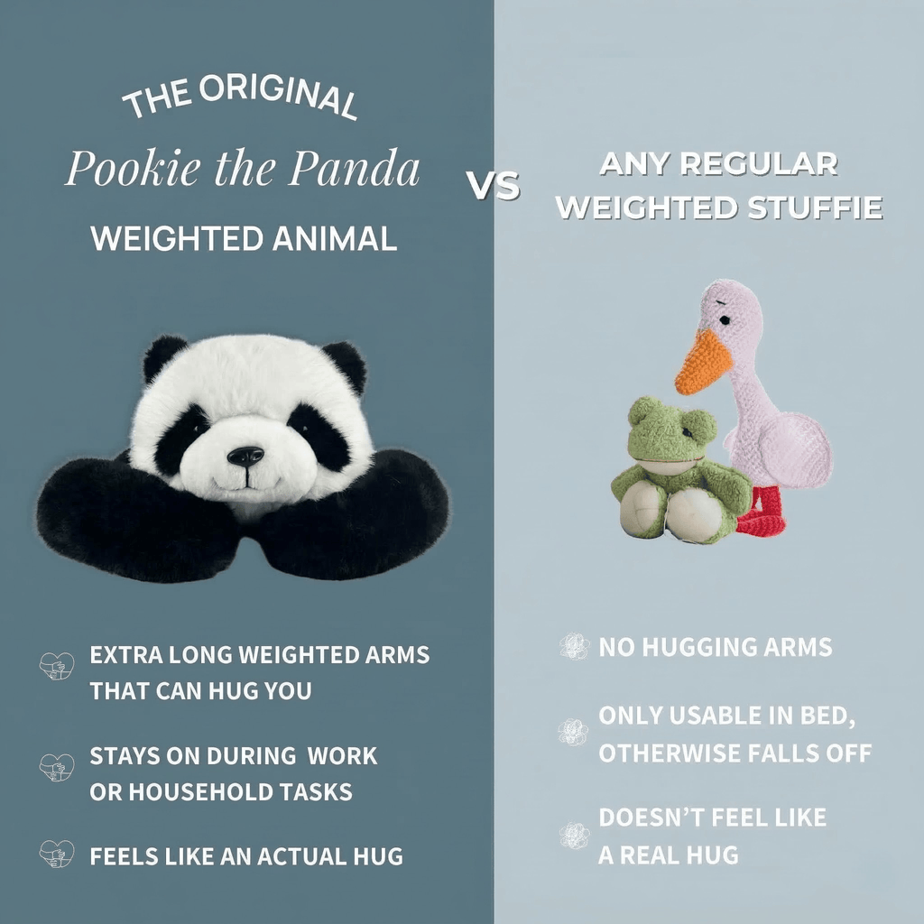MZIHO™ Pookie the Panda Weighted Plush Hugging Animal