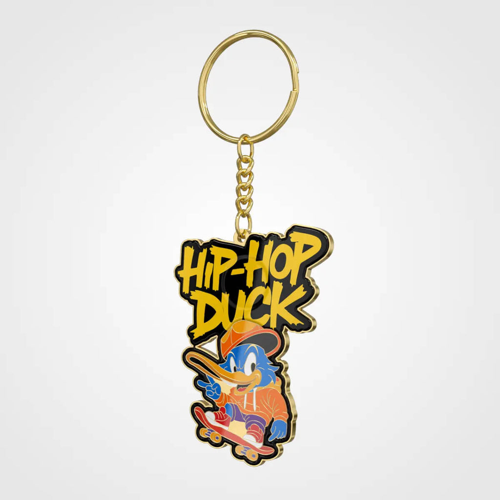 Custom PVC keychain with colorful artwork