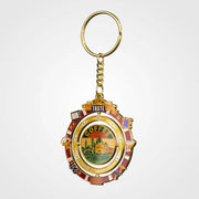 Custom acrylic keychain with printed design