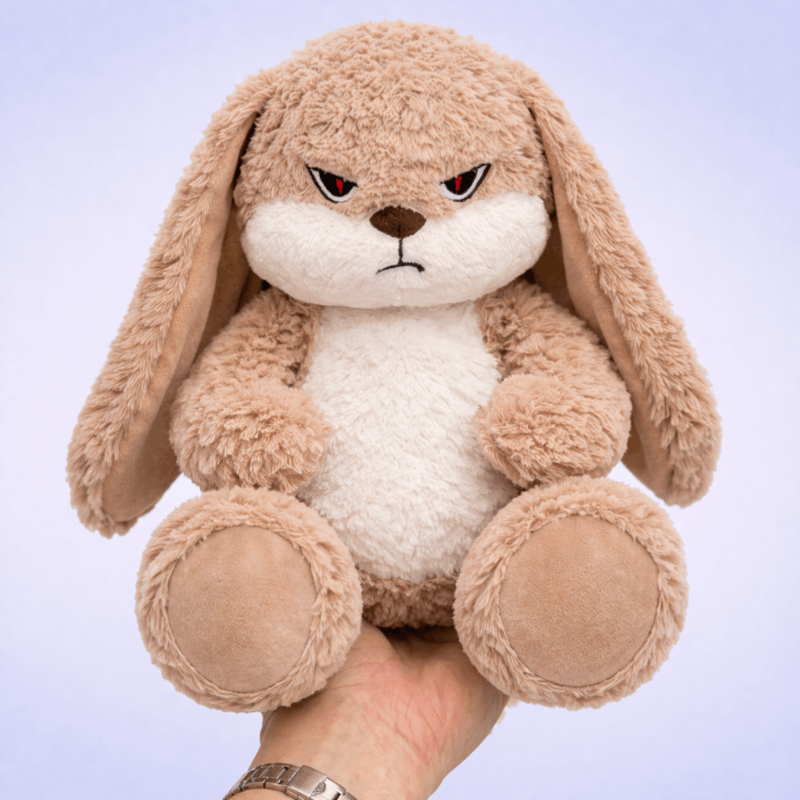 MZIHO® DiuDiu — The Moody Rose Bunny Who Loves You Anyway