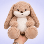 MZIHO® DiuDiu — The Moody Rose Bunny Who Loves You Anyway