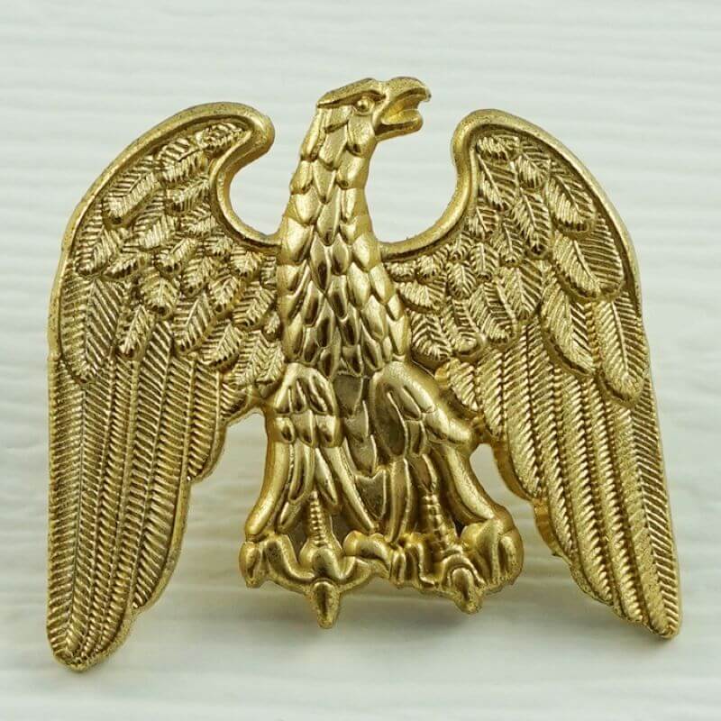 Custom 3D cast lapel pin with raised relief