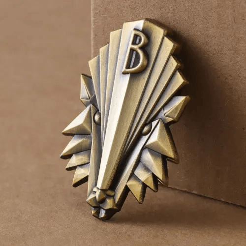 Sculpted 3D cast lapel pin design example