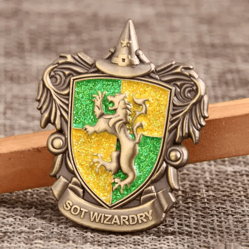 Custom 3D relief pin made from logo artwork