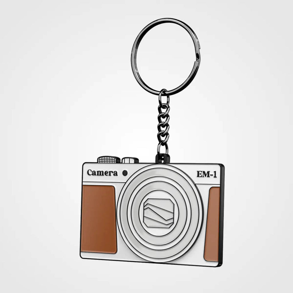 Custom embroidered fabric keychain