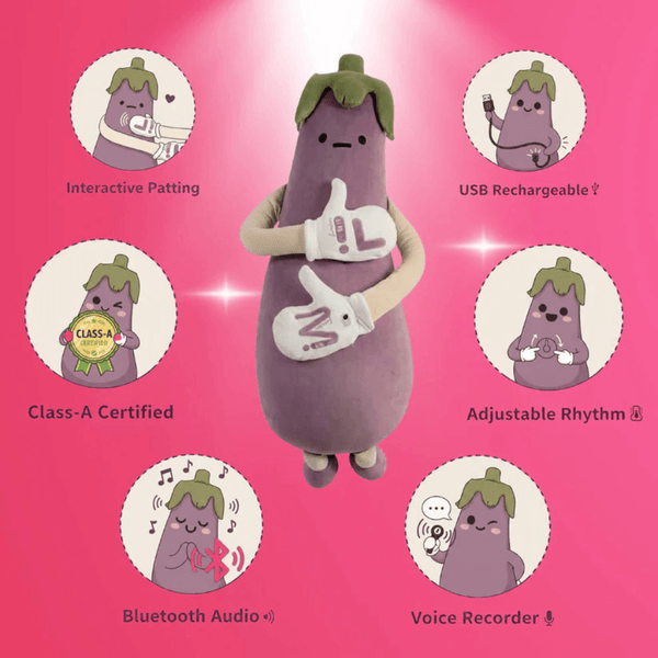 Sir Eggplant Patting Doll product image 3 by MZIHO
