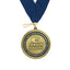 Custom award medal with personalized design and ribbon