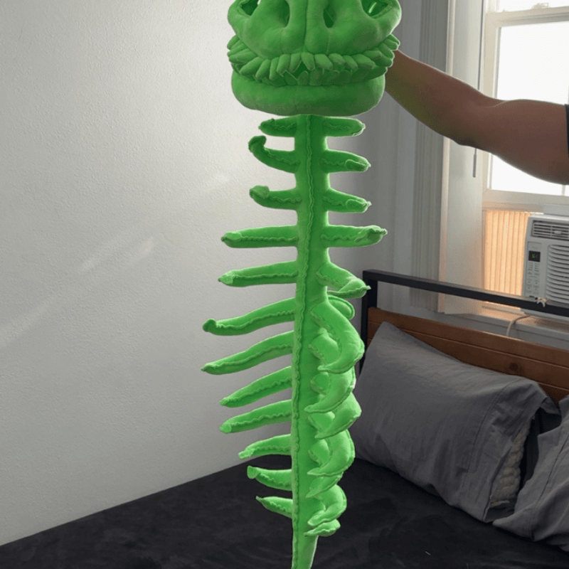 Wearable Dinosaur Skeleton Plush Costume - Soft & Huggable for Kids & Adults