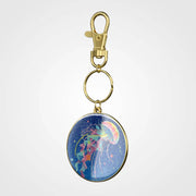 Custom keychain with split ring attachment