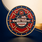 Custom firefighter challenge coin example 1