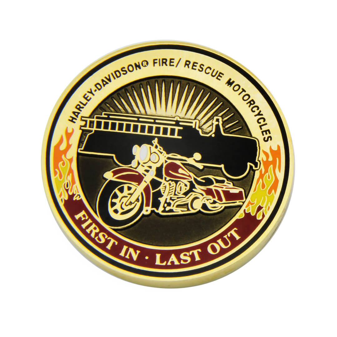 Custom Firefighter Challenge Coins Secondary image