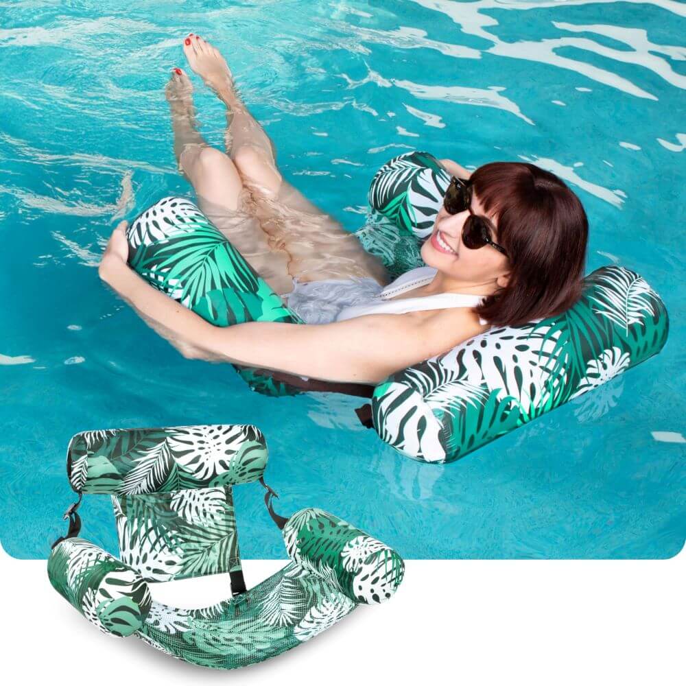 MZIHO™ Adjustable Water Lounger with Free Hand Pump