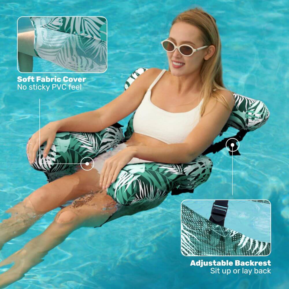 MZIHO™ Adjustable Water Lounger with Free Hand Pump