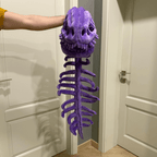 Wearable Dinosaur Skeleton Plush Costume - Soft & Huggable for Kids & Adults