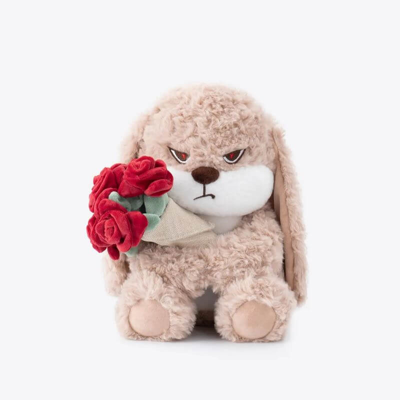 MZIHO® DiuDiu — The Moody Rose Bunny Who Loves You Anyway
