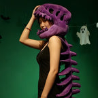 Wearable Dinosaur Skeleton Plush Costume - Soft & Huggable for Kids & Adults