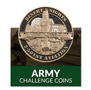 Custom army challenge coins made by MZIHO