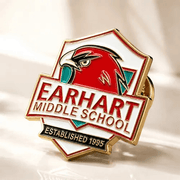 Custom soft enamel school mascot pin