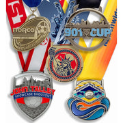 Custom soccer medals for invitationals, cups and showcase tournaments