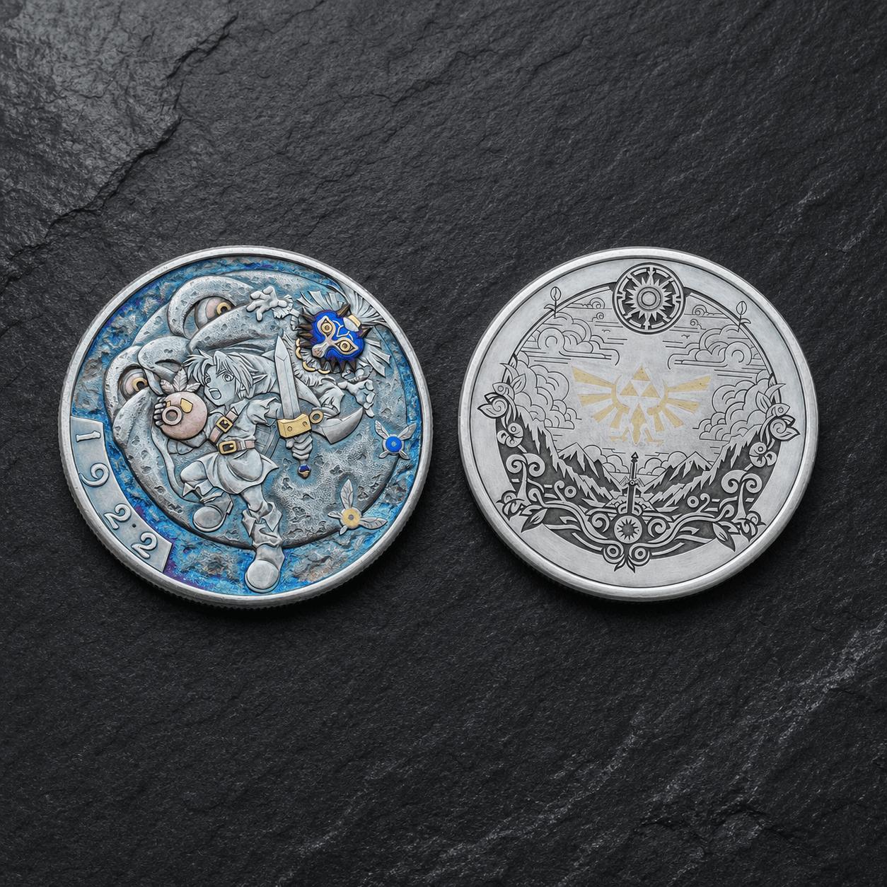 The Legend of Zelda: Majora’s Mask Hand-Carved Hobo Coin Secondary image