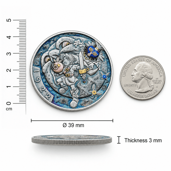 The Legend of Zelda: Majora’s Mask Hand-Carved Hobo Coin