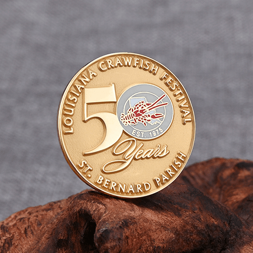 Louisiana Crawfish Festival custom die struck pin Main image